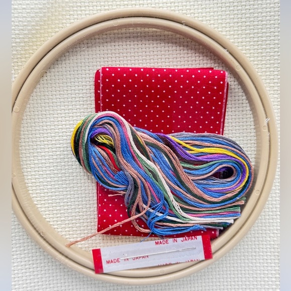 🧵 Vintage 1986 DMC Cross Stitch Kit Story Time #3025 NIP Sealed w/ Hoop - Picture 3 of 9